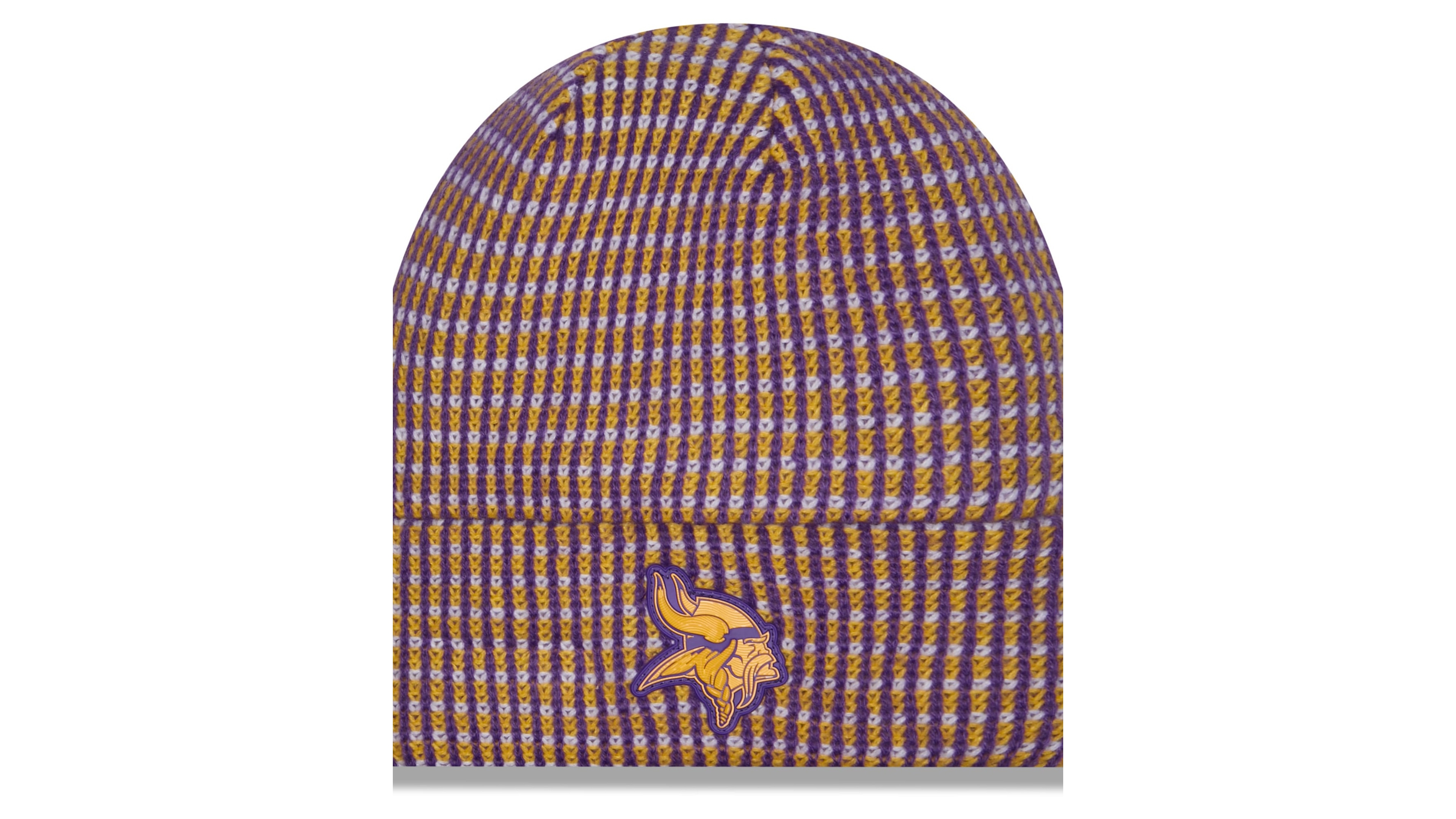 New Era Men's Gold Minnesota Vikings 2026 Sideline Cold Weather Cuffed Knit Hat