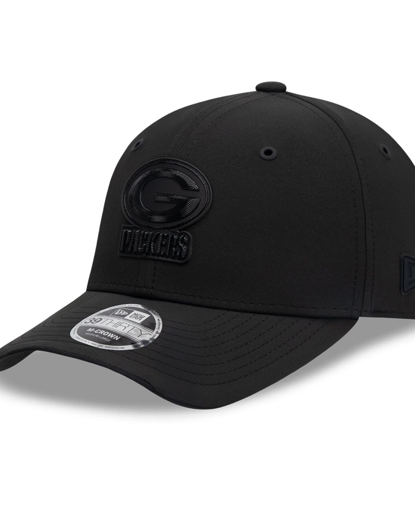 Мужской головной убор New Era Black Green Bay Packers 2026 Sideline 39THIRTY M-Crown Stretch Hat — фото 1