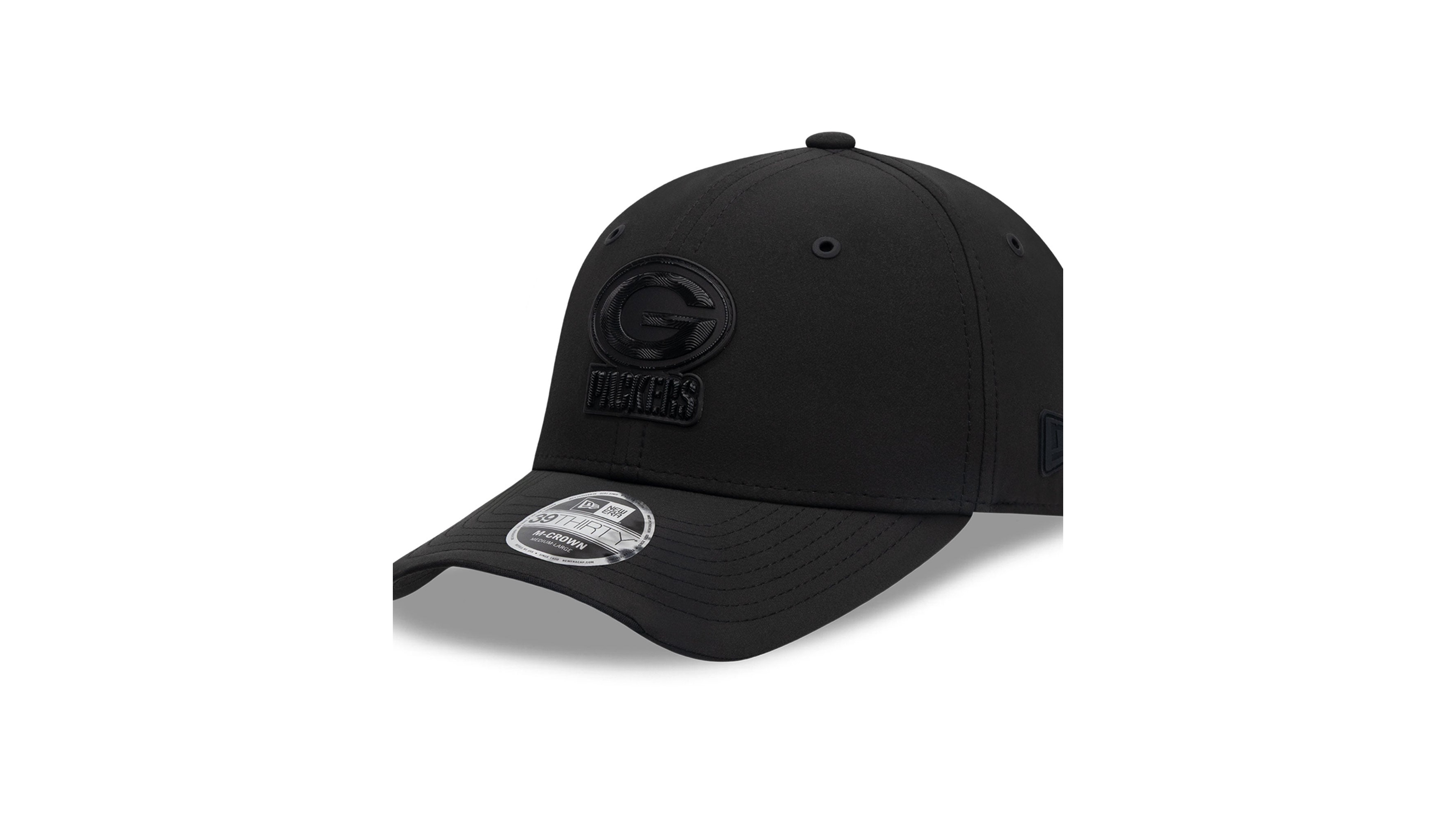 New Era Men's Black Green Bay Packers 2026 Sideline 39THIRTY M-Crown Stretch Hat