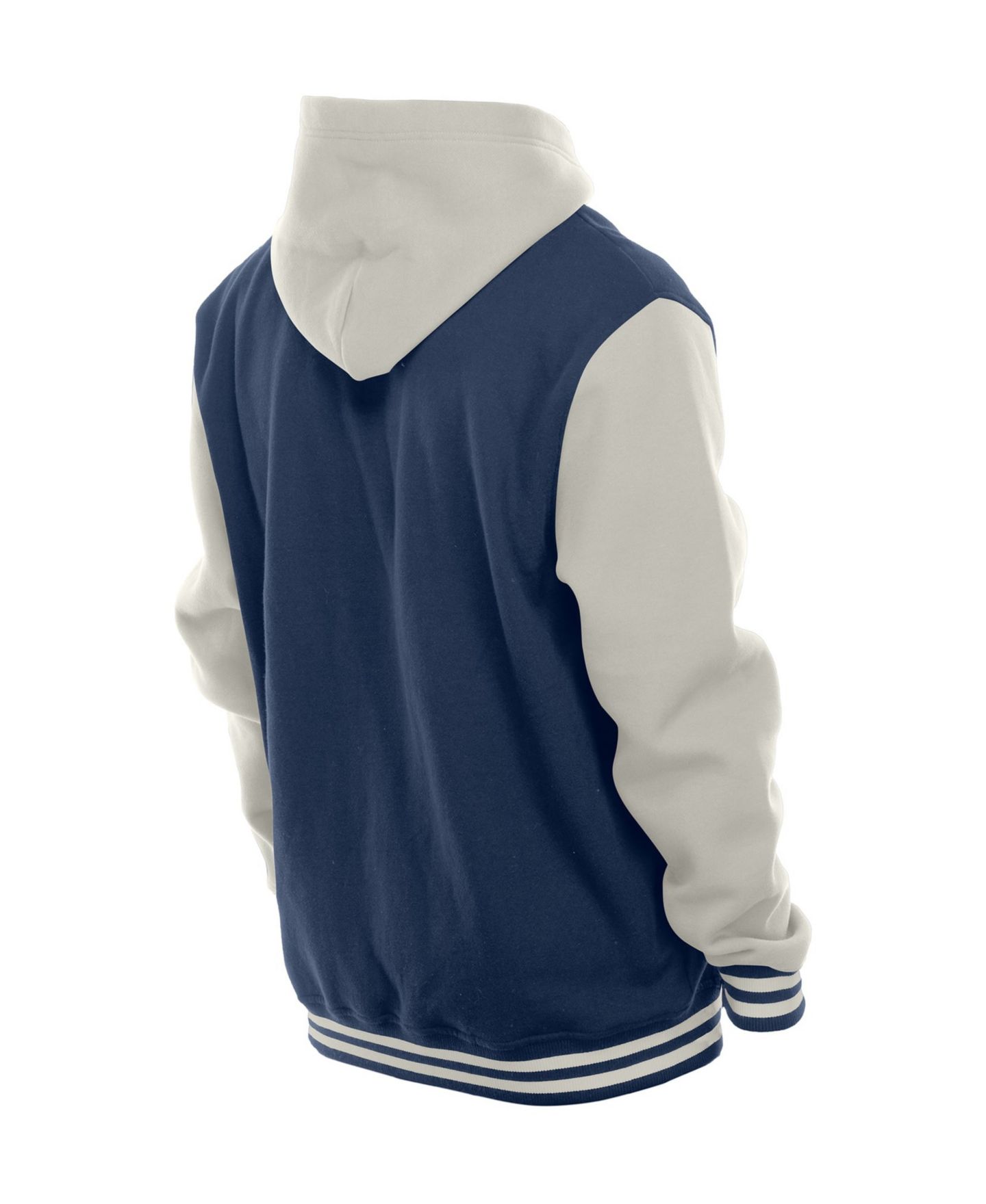 Мужская куртка New Era Navy/Gray Chicago Bears Full-Snap Fleece Hooded — фото 2