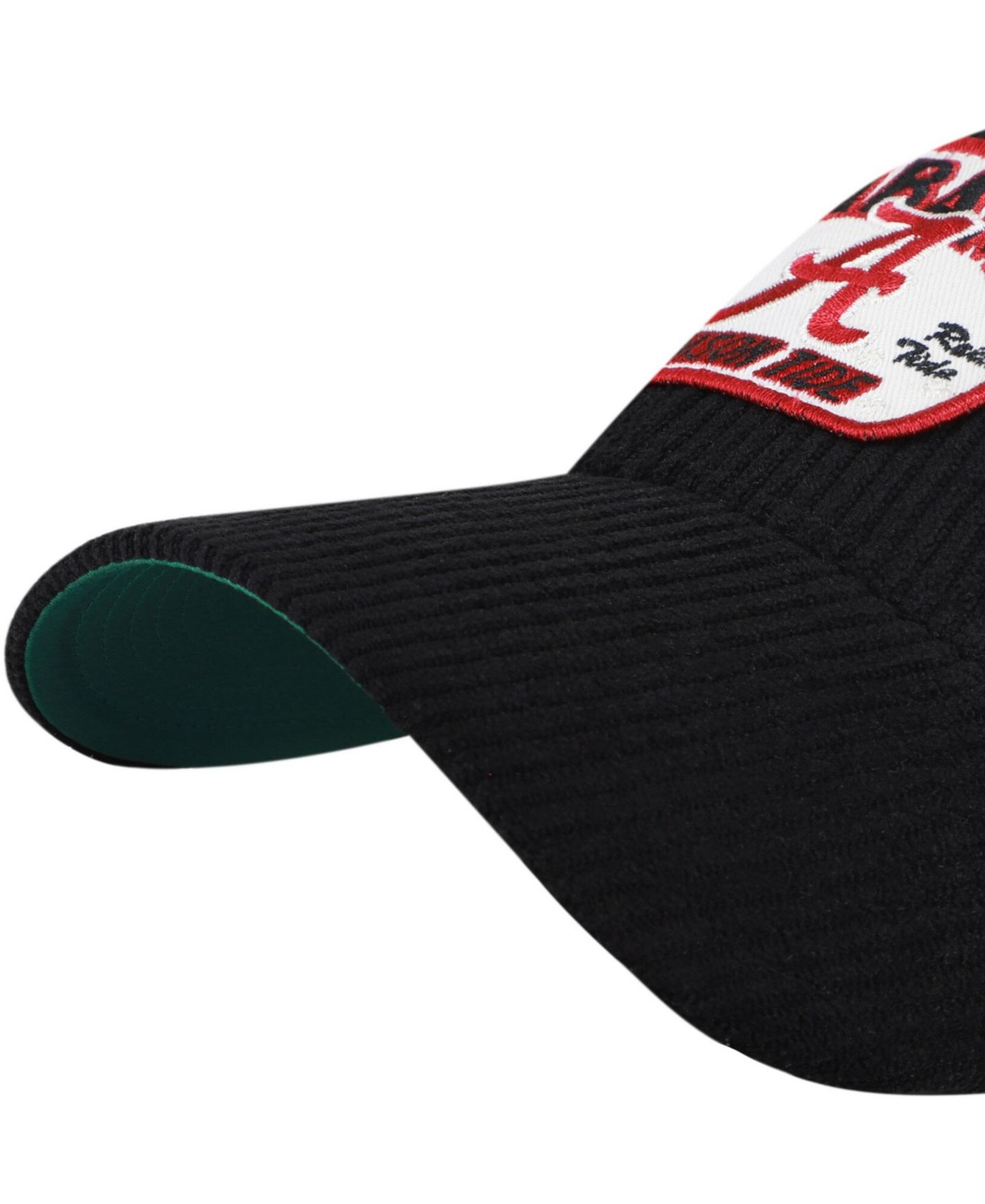 Кепка '47 Brand Black Alabama Crimson Tide Accordia Corduroy MVP Adjustable Hat — фото 3