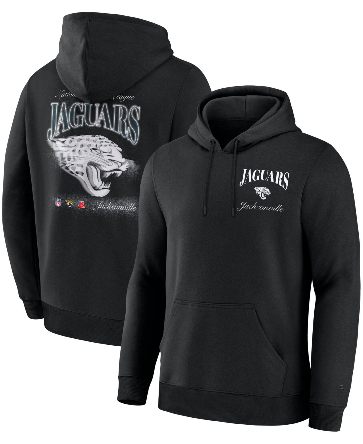 Fanatics Men's Black Jacksonville Jaguars Nightfall Long-Sleeves Fleece Hoodie
