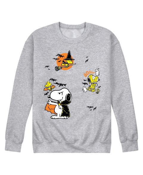 Мужская толстовка AIRWAVES Snoopy & Woodstock Halloween Graphic, цвет: Меланжевый