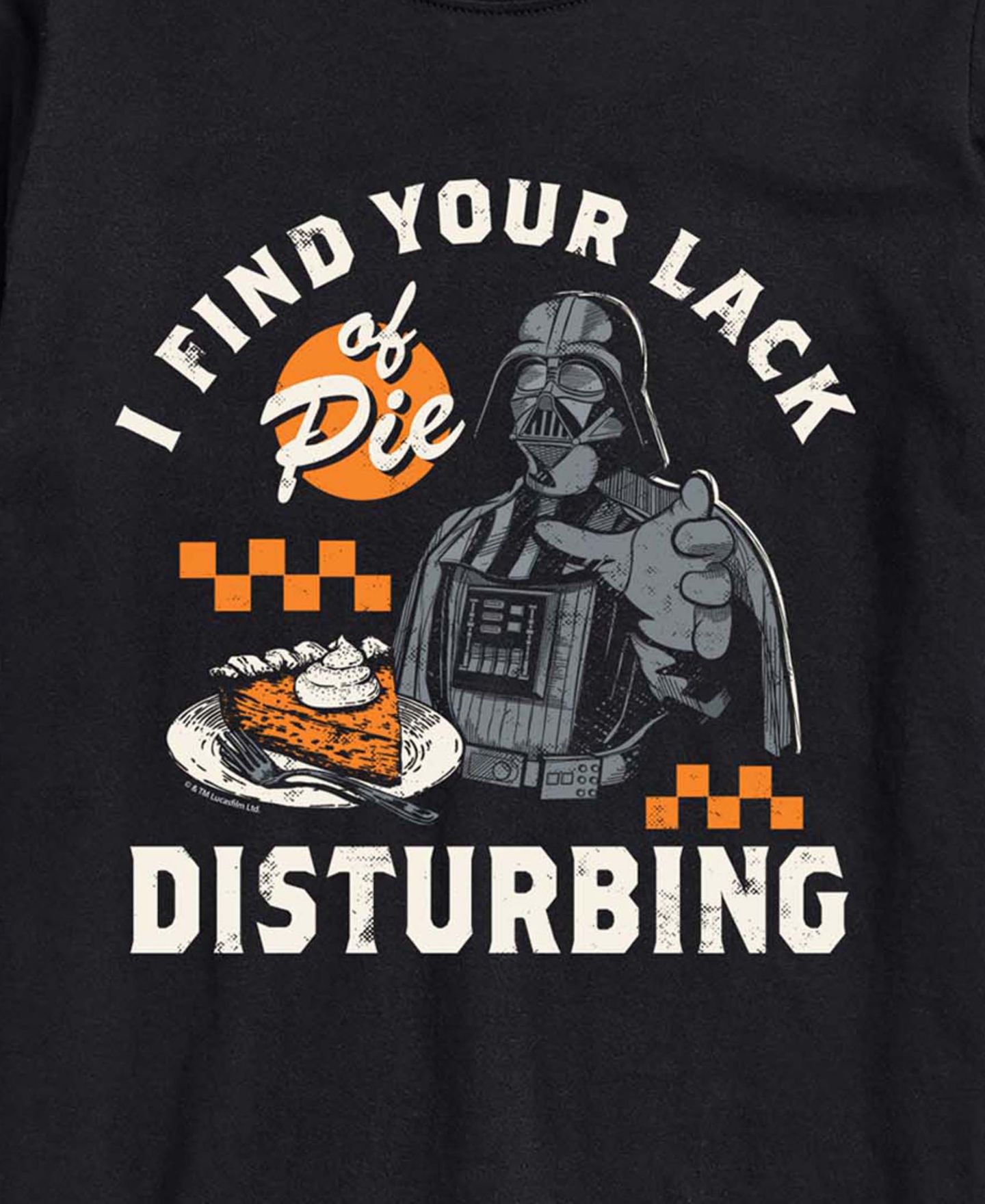 Мужская футболка AIRWAVES Darth Vader Thanksgiving Star Wars Graphic, цвет: Чёрный — фото 3