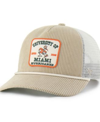 Men's and Women's  Khaki Miami Hurricanes Cordlandia Hitch Adjustable Hat