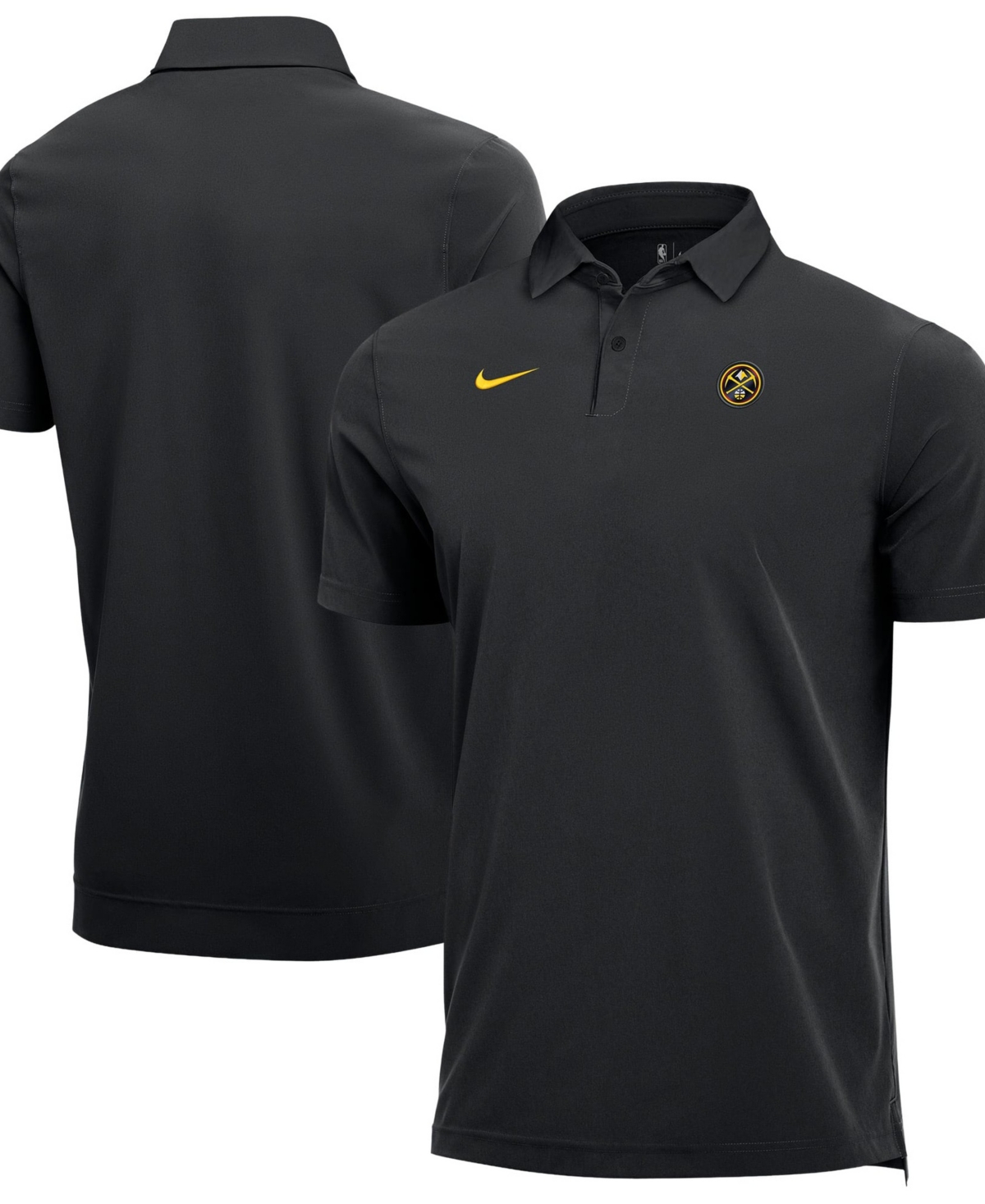 Nike Men's Black Denver Nuggets 2026/27 Dri-fit Coaches Polo Shirt - Black