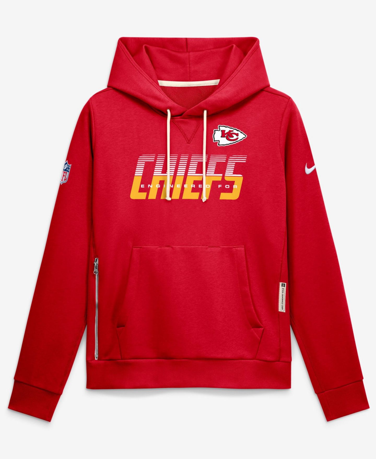 Женское худи Nike Red Kansas City Chiefs Sideline Standard Issue Dri-FIT — фото 1