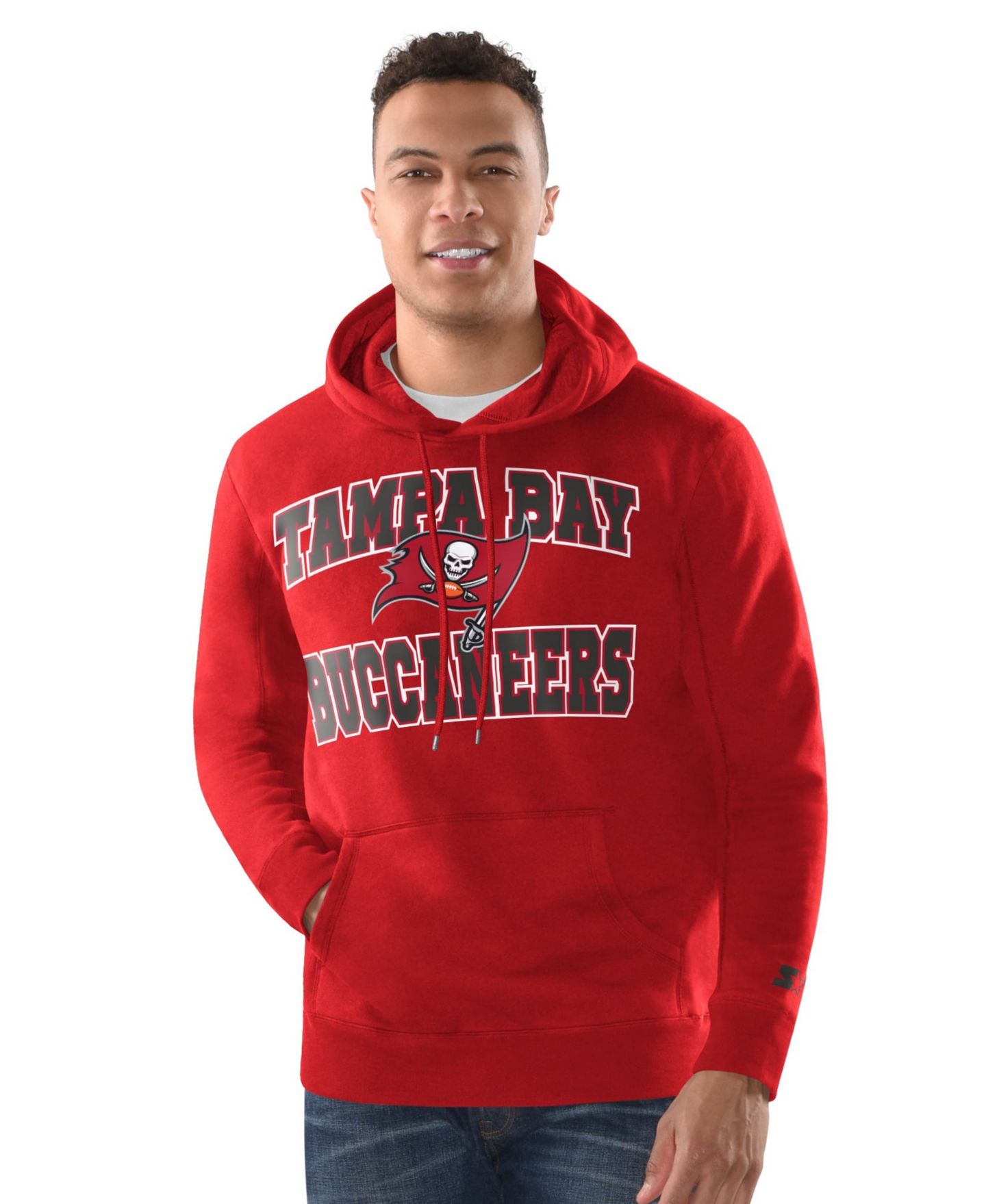 Мужские головные уборы Starter Red Tampa Bay Buccaneers Hoodie and Cuffed Knit Combo Pack Hat — фото 5