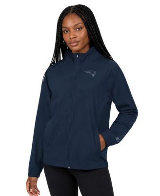 Women's Navy New England Patriots Athleisure Lightweight Full-Zip Raglan Jacket