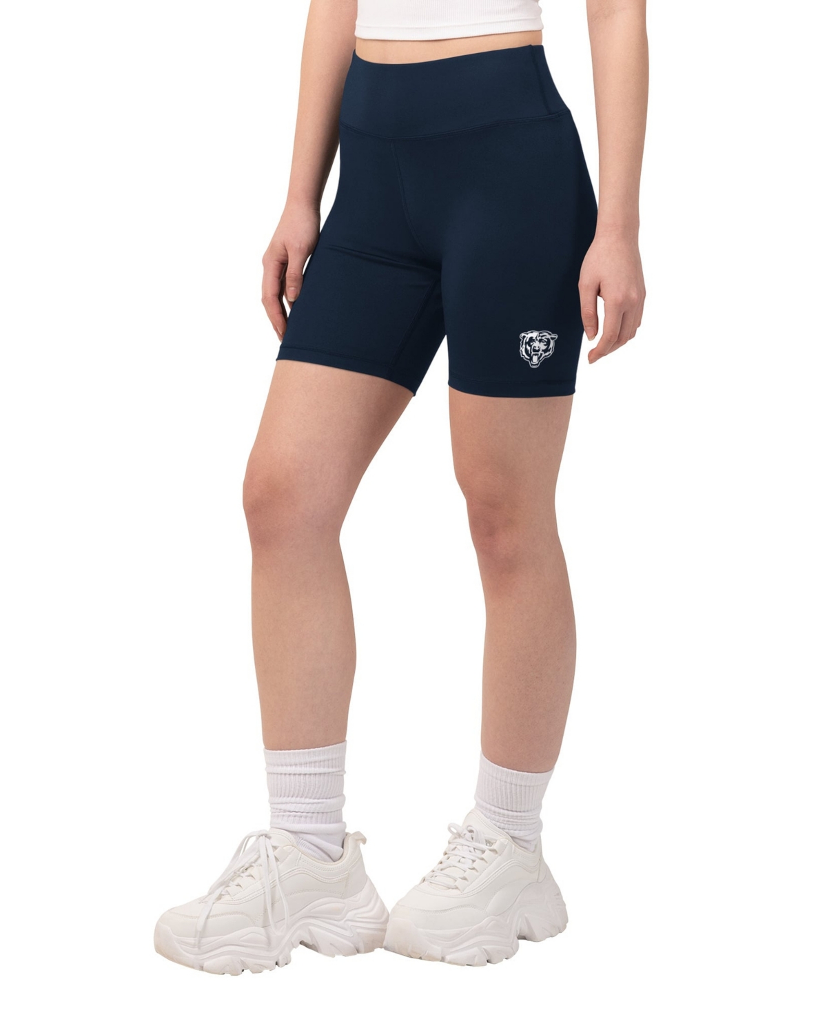 Starter Women's Navy Chicago Bears Biker Shorts - Navy