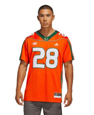 Men's Clinton Portis Orange Miami Hurricanes Home It's Back Premier Jersey