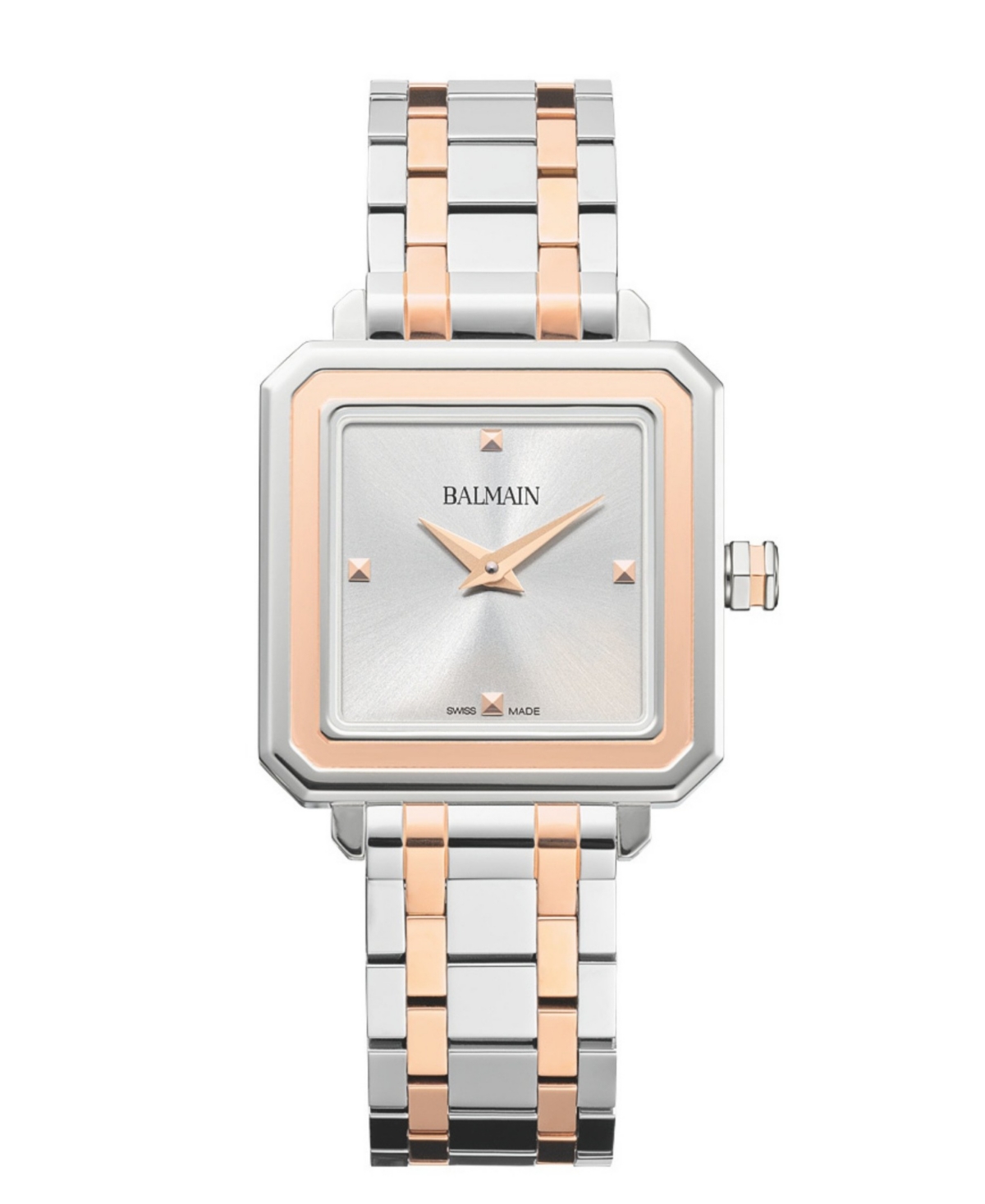 Balmain Women's Swiss Quartz Eirini Square Two-Tone Stainless Steel Bracelet Watch 26mm - Two-Tone