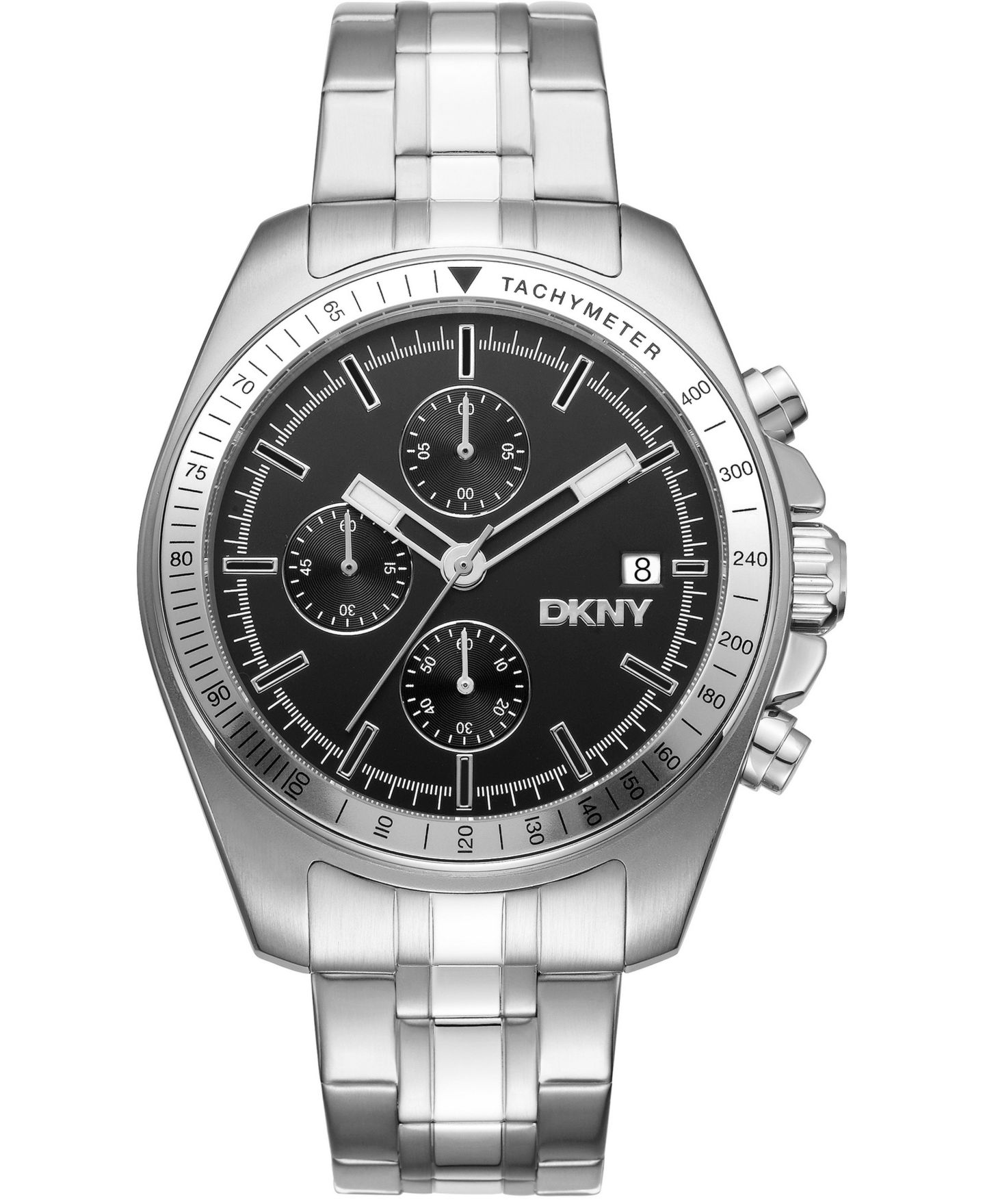 Мужские часы DKNY Quartz Silver Stainless Steel Bracelet Watch, цвет: Серебряный — фото 1