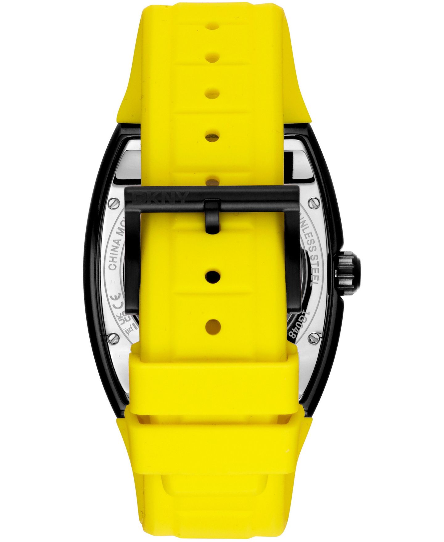 Мужские часы DKNY Quartz Silicone Strap Watch, цвет: Чёрный — фото 3