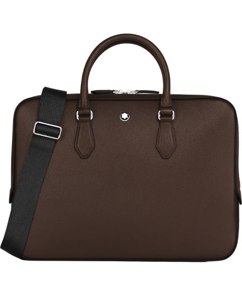 Мужские портфели Montblanc Sartorial Slim Leather, цвет: Коричневый
