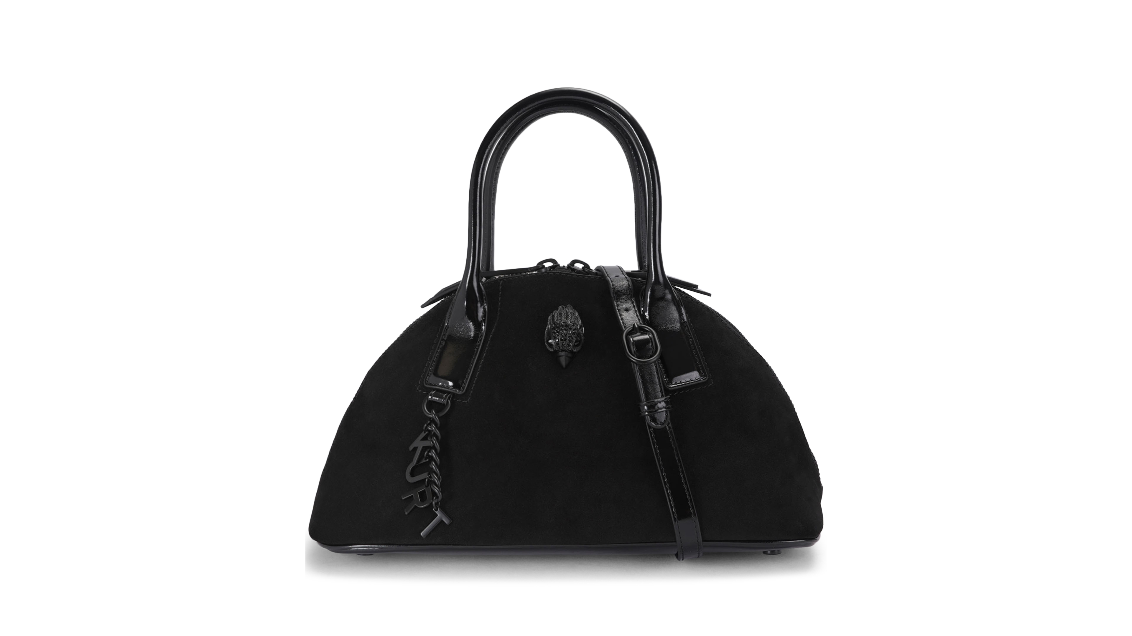 Kurt Geiger London Sloane Suede Medium Bowling Handbag