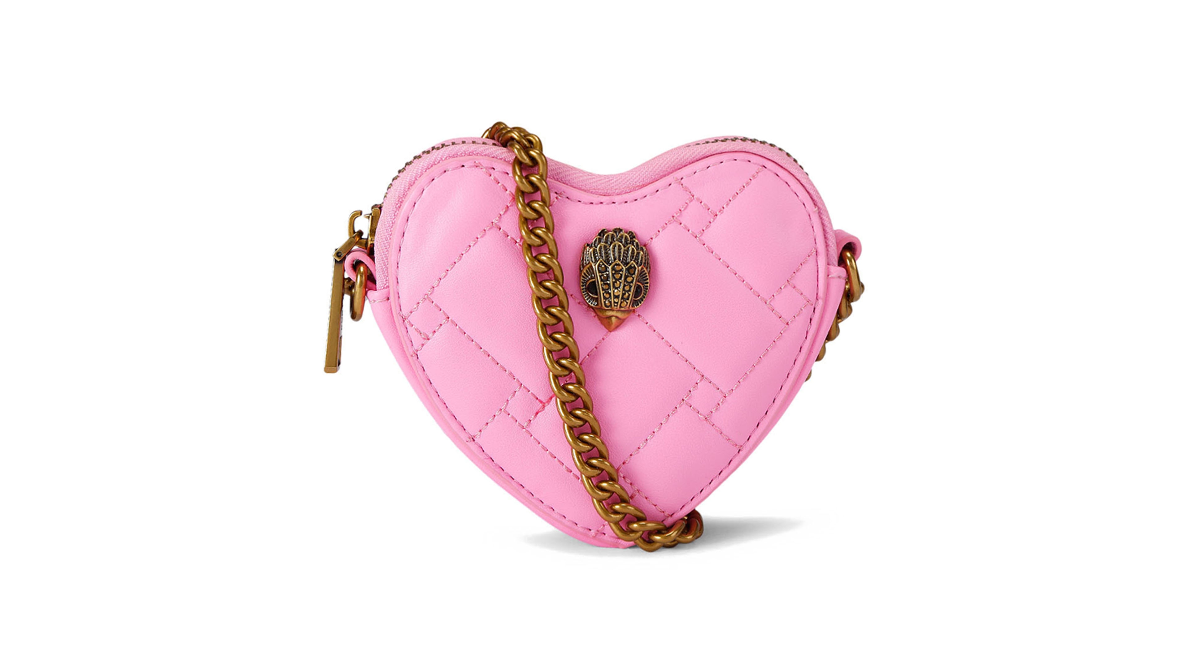 Kurt Geiger London Micro Heart Quilted Mini Crossbody Handbag