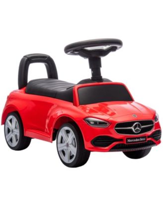 Mercedes-Benz C-Class Foot-to-Floor Ride-On Car with Horn and Storage, Ages 18 Months–3 Years