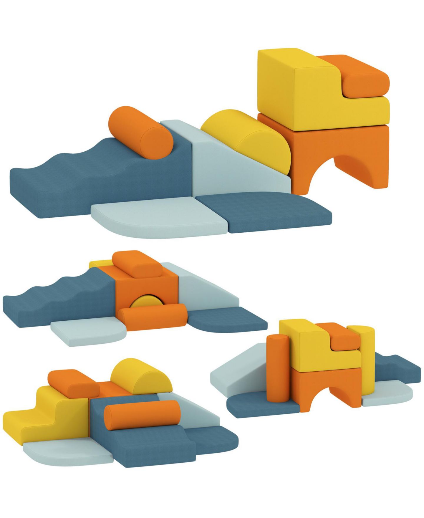 Детские конструкторы Glintex Climb and Crawl 9-Piece Soft Play Set, Ages 3-5, цвет: Разноцветный — фото 9