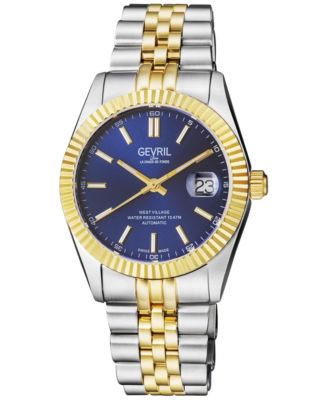 Men's Swiss Automatic West Village Two-Tone Stainless Steel Bracelet Watch, 40 mm