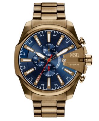 Men's Mega Chief Quartz Chronograph Gold-Tone Stainless Steel Watch 48mm