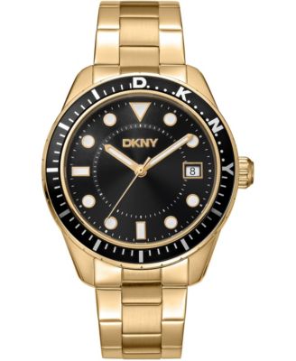 Men's Quartz Gold-Tone Stainless Steel Bracelet Watch, 42mm