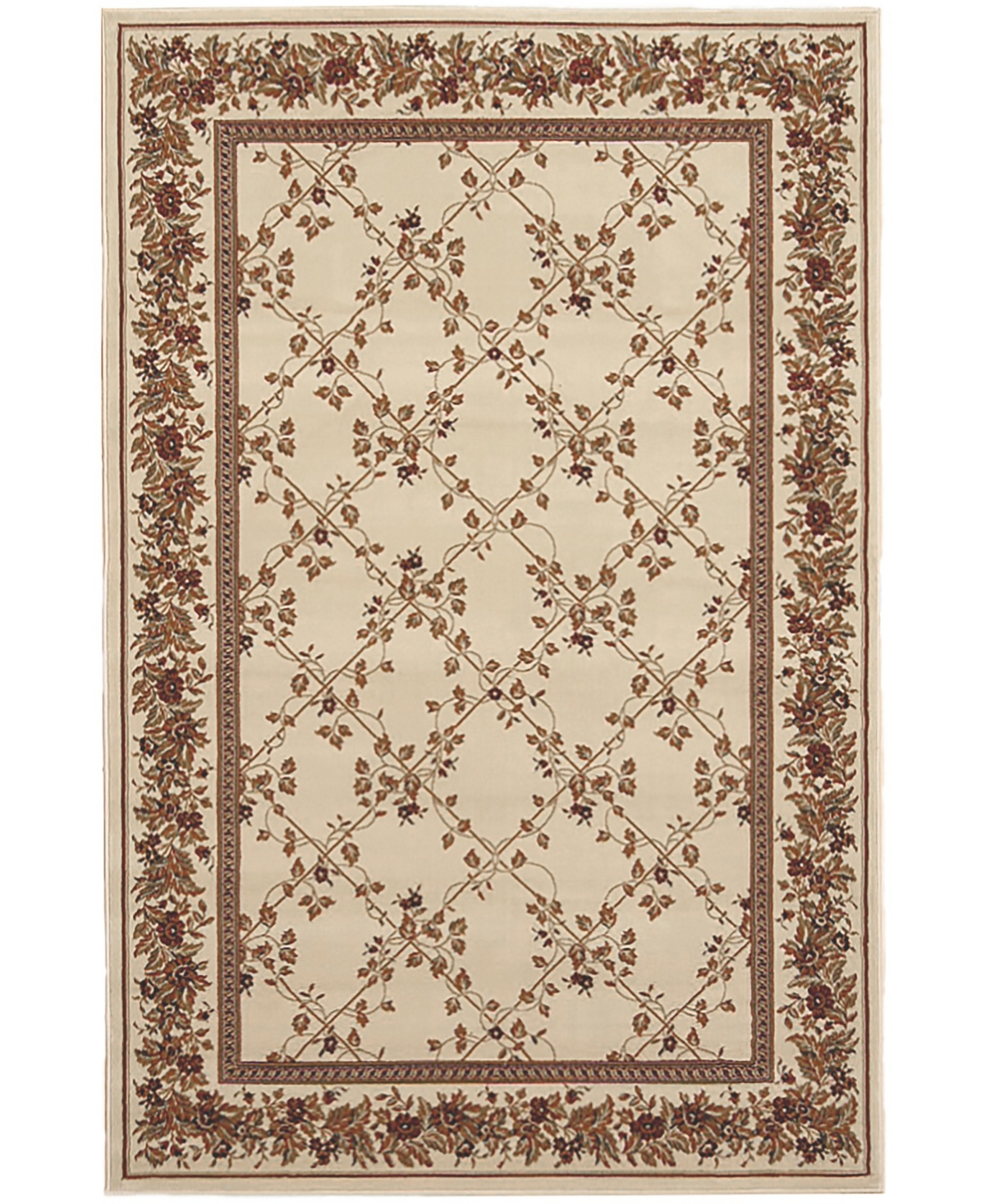 Closeout! Km Home 1427/1713/Ivory Navelli Ivory 7'9" x 11'6" Area Rug
