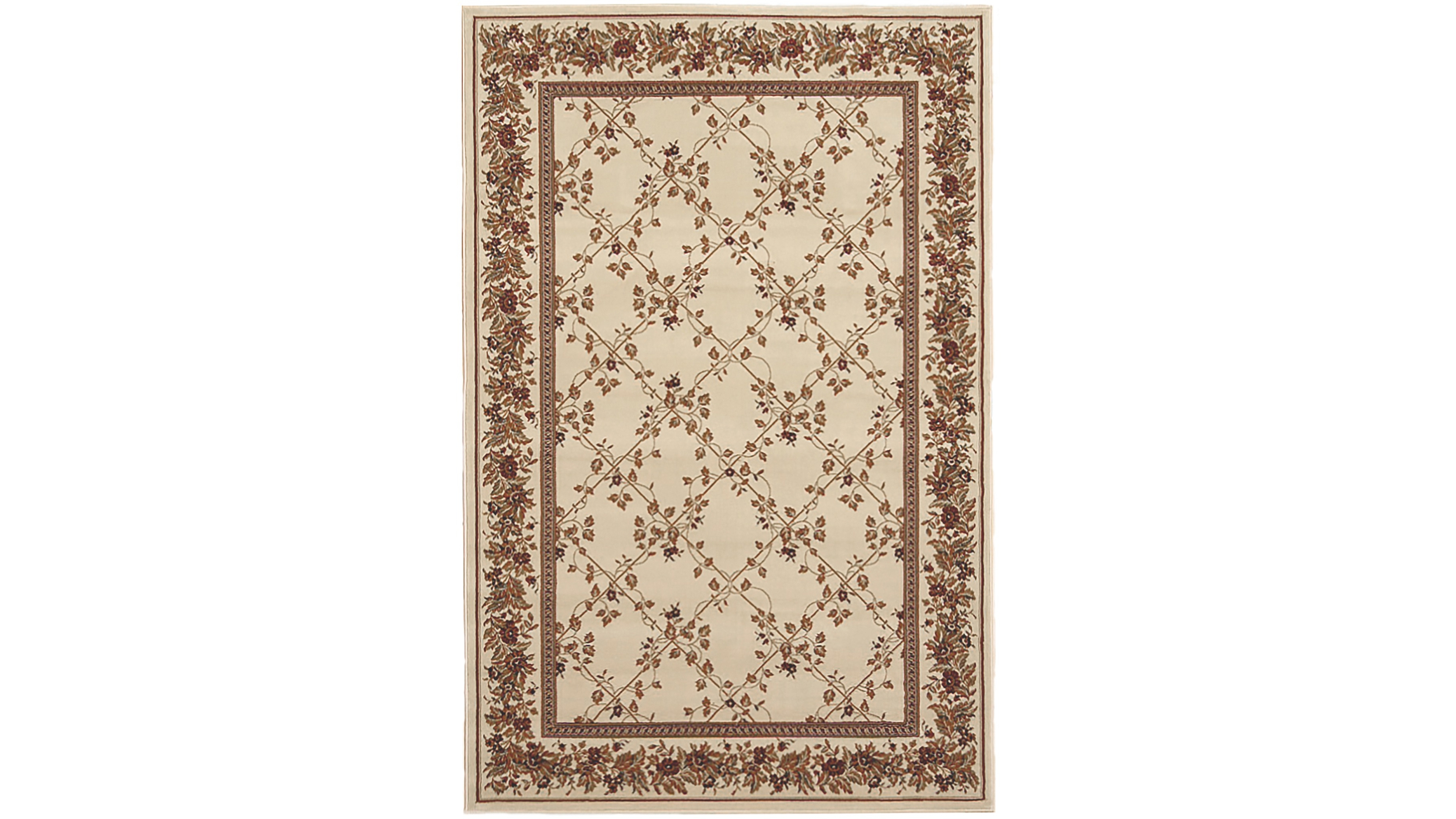 Closeout! Km Home 1427/1713/Ivory Navelli Ivory 7'9" x 11'6" Area Rug