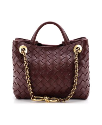 Small Andiamo Chain Top Handle Bag Intrecciato Nappa