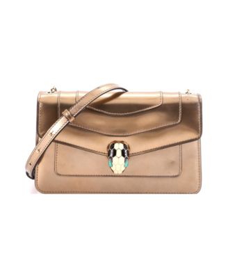 Small Serpenti Forever Shoulder Bag Metallic Leather