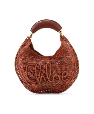 Summer Banana Hobo Woven Raffia