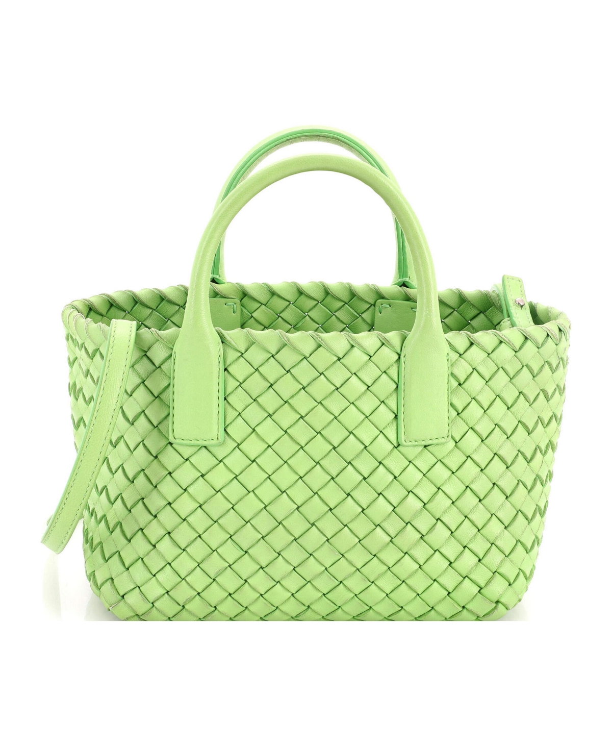 Pre-Owned Bottega Veneta Mini Cabat Tote Intrecciato Nappa