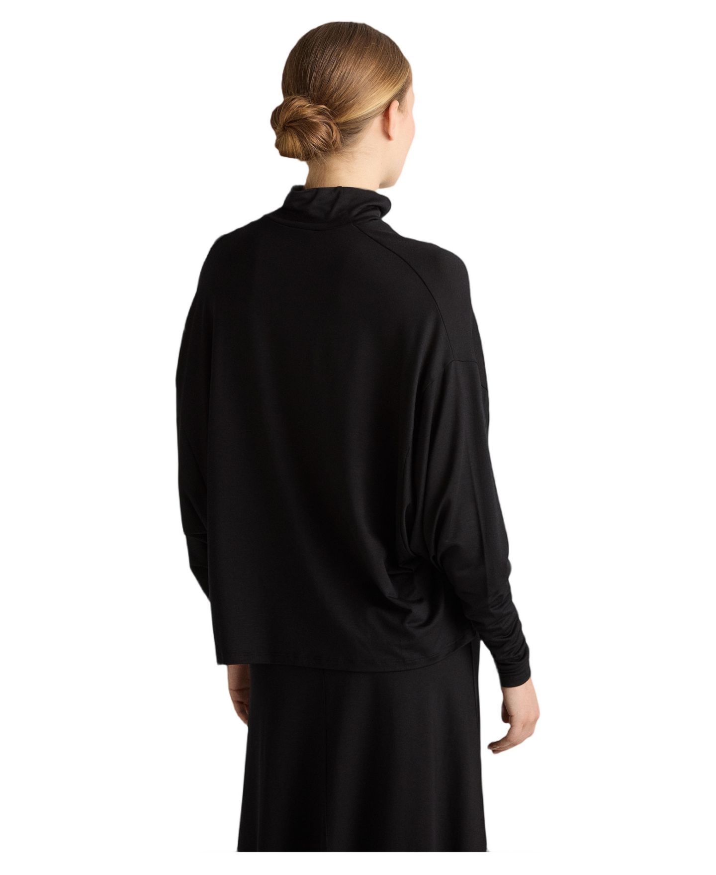 Женский топ Residus Griet Cowl Neck Batwing Sleeve, цвет: Чёрный — фото 4