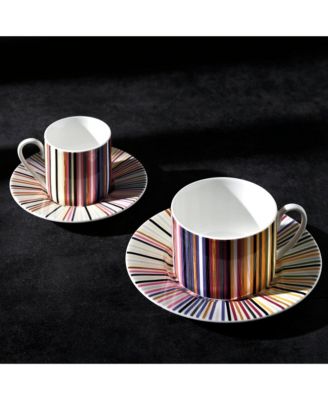 Coffee Cup And Saucer Stripes Jenkins 156(2 Piece of Cup)