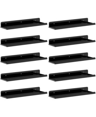 10 Pack Floating Wall Shelves Bathroom Hardware