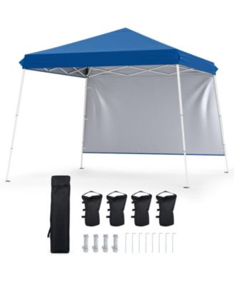 9 ft x 9 ft Pop Up Canopy Tent with 8 Ground Stakes 4 Wind Ropes and Carry Bag for Outdoor Party Tent