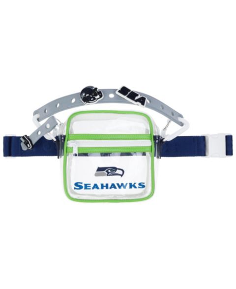Мужская сумка Crocs Seattle Seahawks Clear Jibbitz-Compatible Crossbody, цвет: Синий