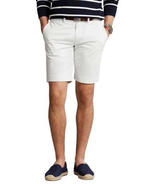Мужские шорты Polo Ralph Lauren 9-1/2-Inch Stretch Slim-Fit, цвет: Белый