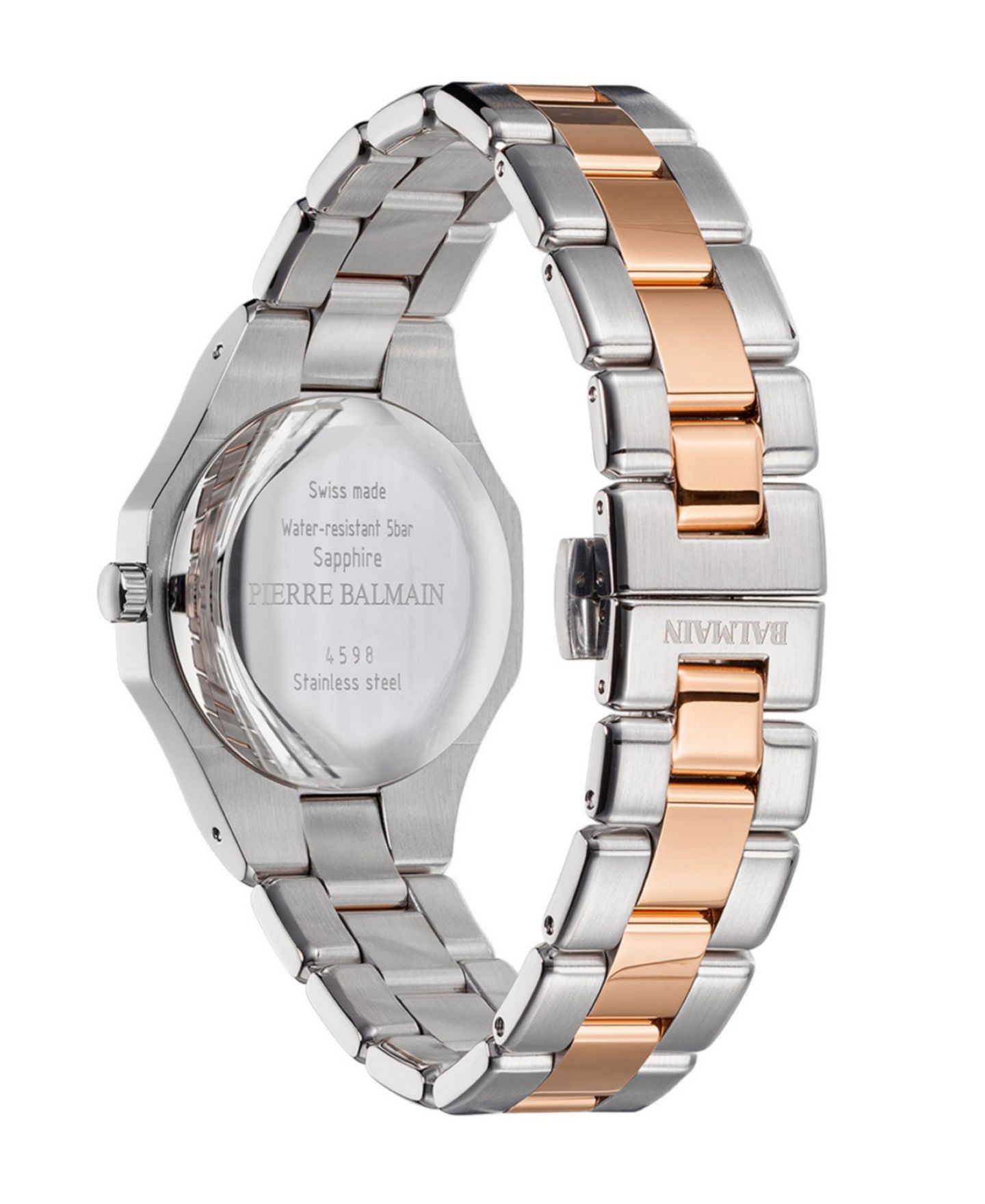Женские часы Be Balmain Moonphase Two-Tone Stainless Steel Bracelet Watch 33mm — фото 2