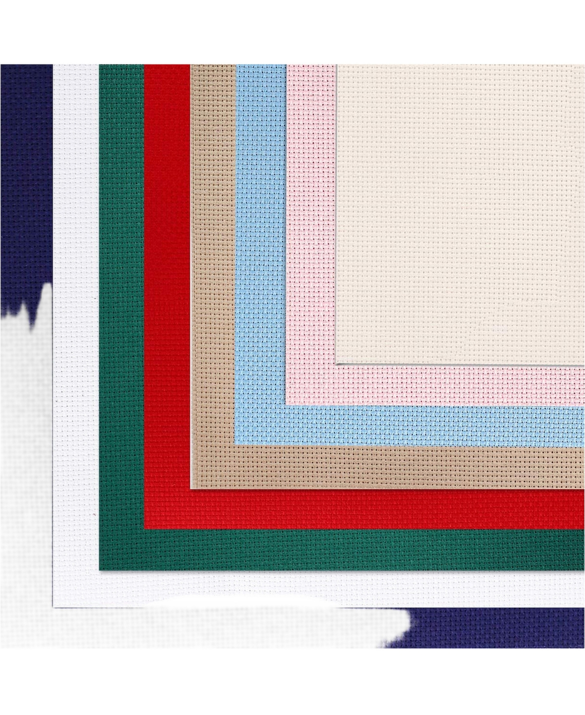 Aeelike 14 Count Cotton Aida Cloth Multi Color Cross Stitch Fabric