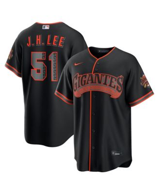 Men's Jung Hoo Lee Black San Francisco Giants Alternate Stadium Jersey
