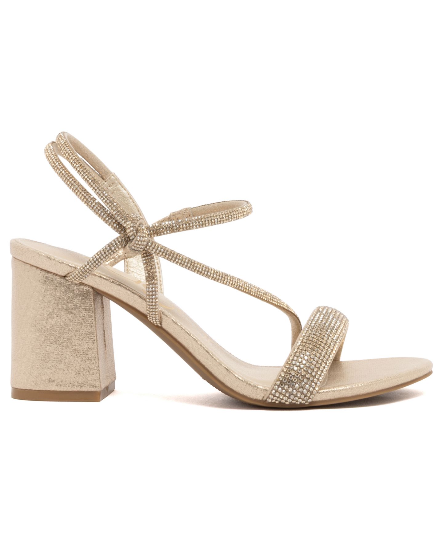 Женские сандалии Sugar Neeve Open Toe Rhinestone Dress Sandals, цвет: Чёрный — фото 7