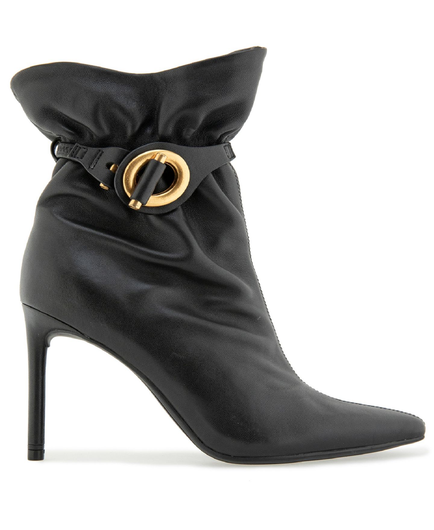Женские ботинки Kenneth Cole New York Quinta Stiletto Buckle Ankle, цвет: Чёрный кожаный — фото 2