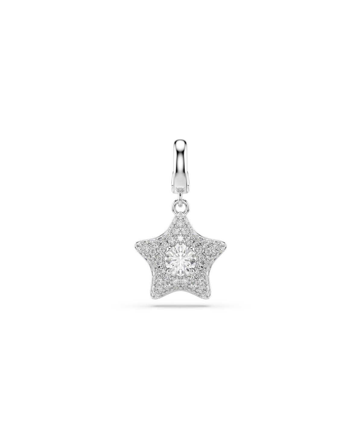 Swarovski Sublima Star Crystal Charm in Rhodium-Plated Brass - Rhodium