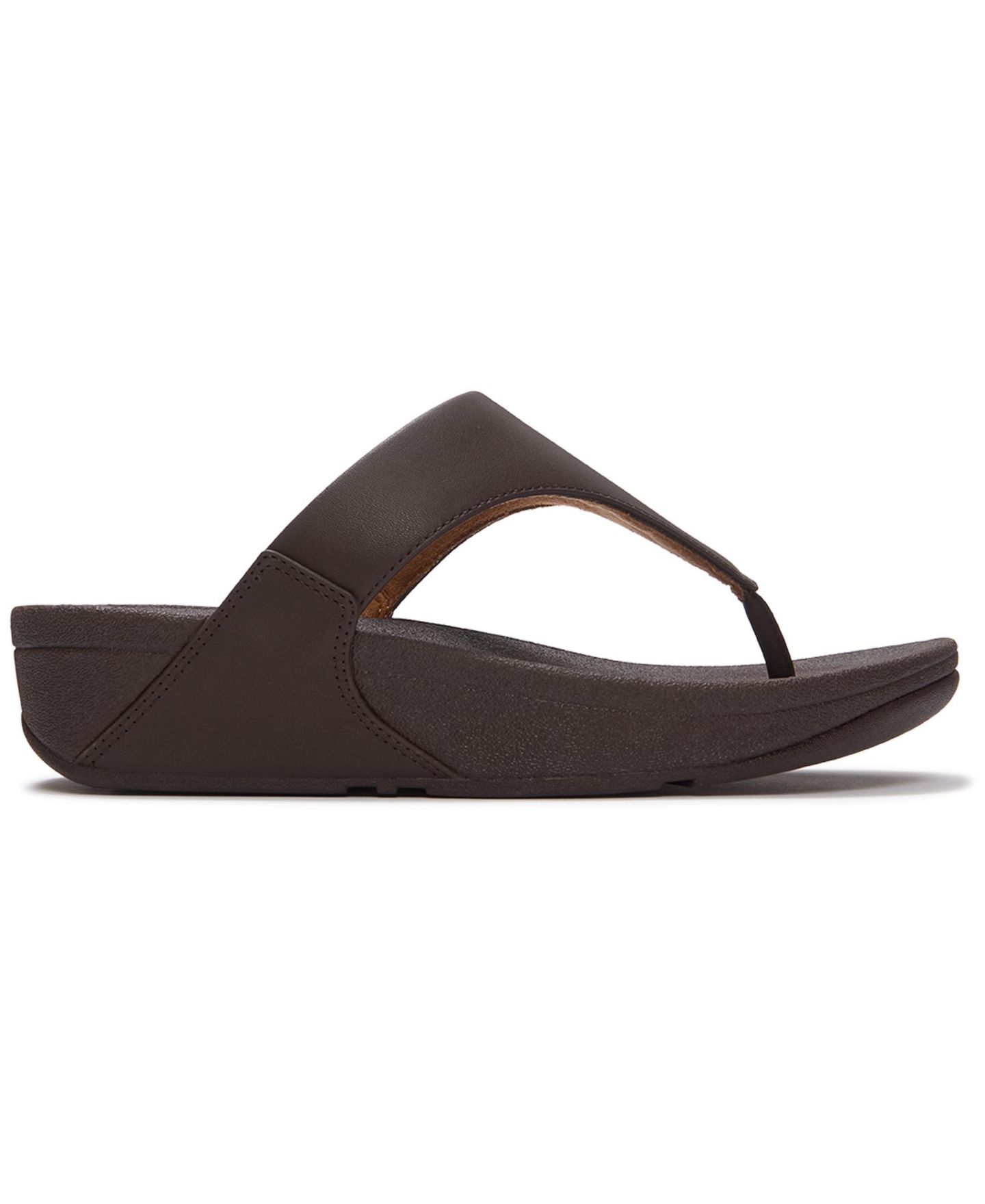 Женские сандалии FitFlop Lulu Toe-Post Wedge, цвет: Чёрный — фото 21