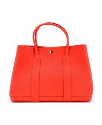 Pre-Owned HERMES 36 Garden Party Tote Leather with Printed Interior