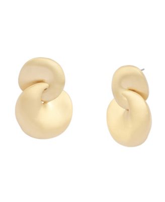 Gold-Tone Drop & Chandelier Post Back Earrings