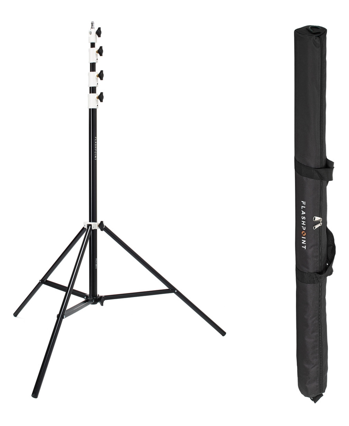 Flashpoint Pro Heavy-Duty Air-Cushioned Adjustable Light Stand for Photography Lighting Equipment