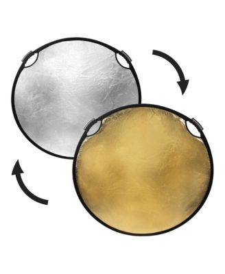 42" Circular Collapsible Dual-Sided Reflector with Handles, Compatible with Tripod Mounts
