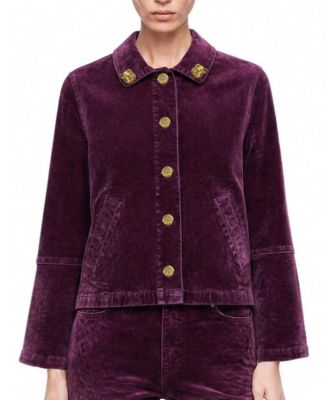 Women's Button Velvet Jacket
